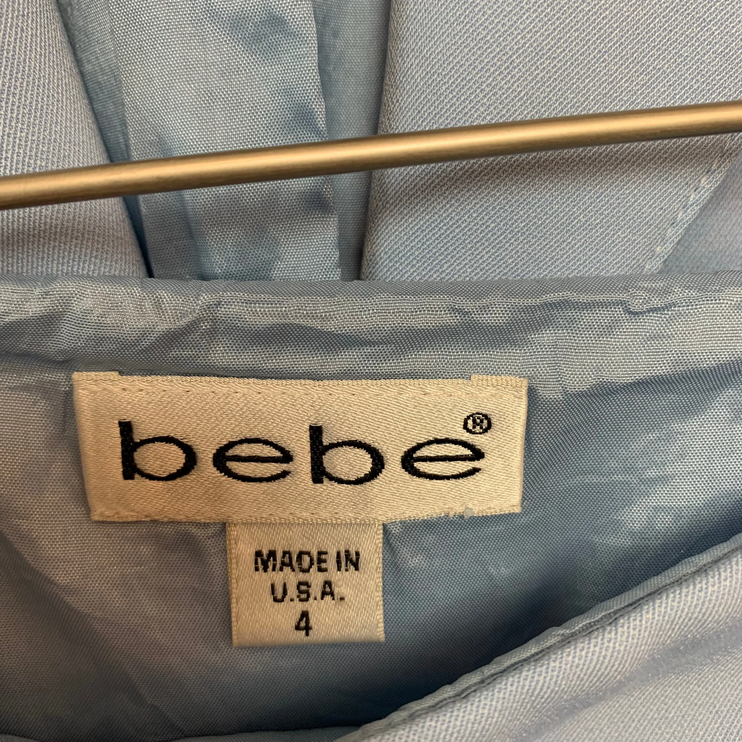 Vintage 90s bebe Blue Skirt Suit 6