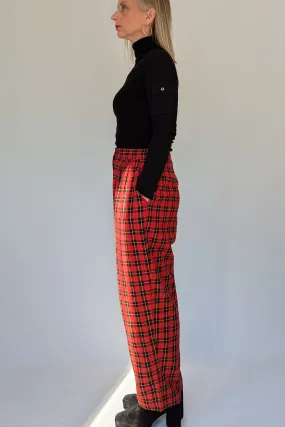 Vintage Tartan Plaid Trousers