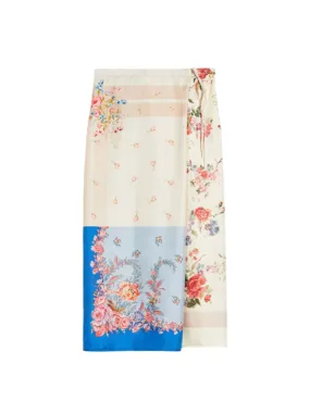 Weekend Max Mara Peggi Skirt in Ivory Foulard