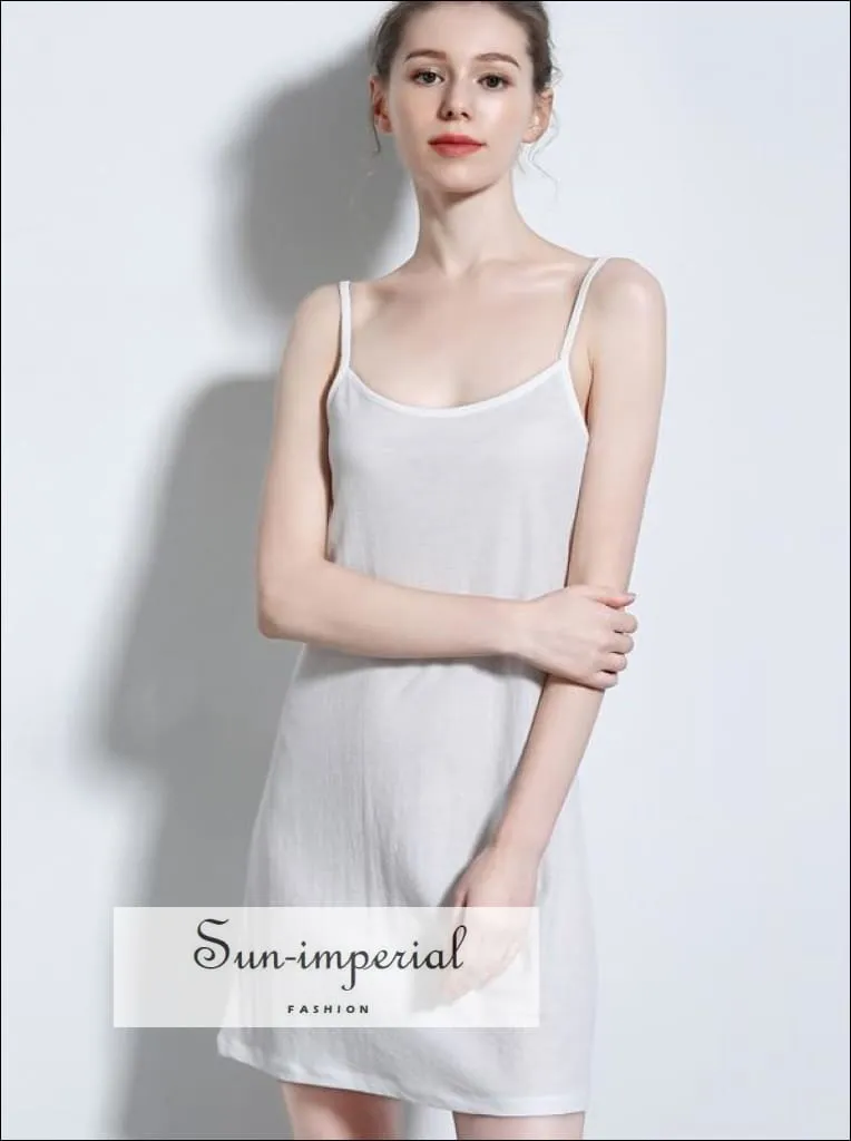 Women Mini Slip Dress Rayon Camisole Dress