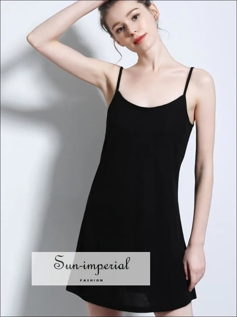 Women Mini Slip Dress Rayon Camisole Dress