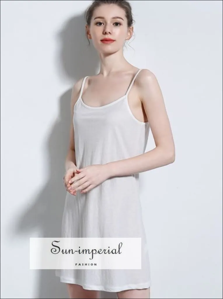 Women Mini Slip Dress Rayon Camisole Dress
