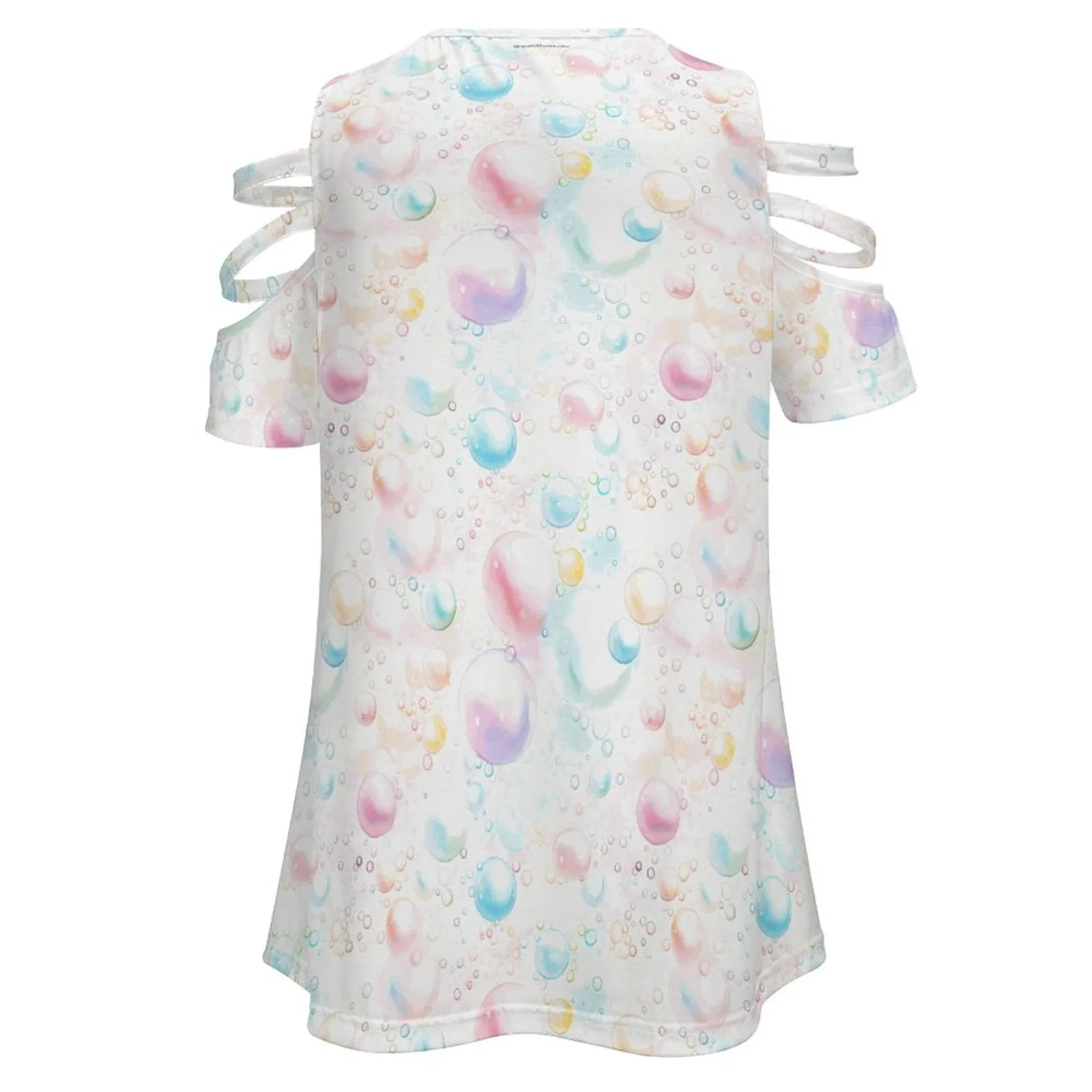 Women's Bubbles Custom Zipper T-Shirts