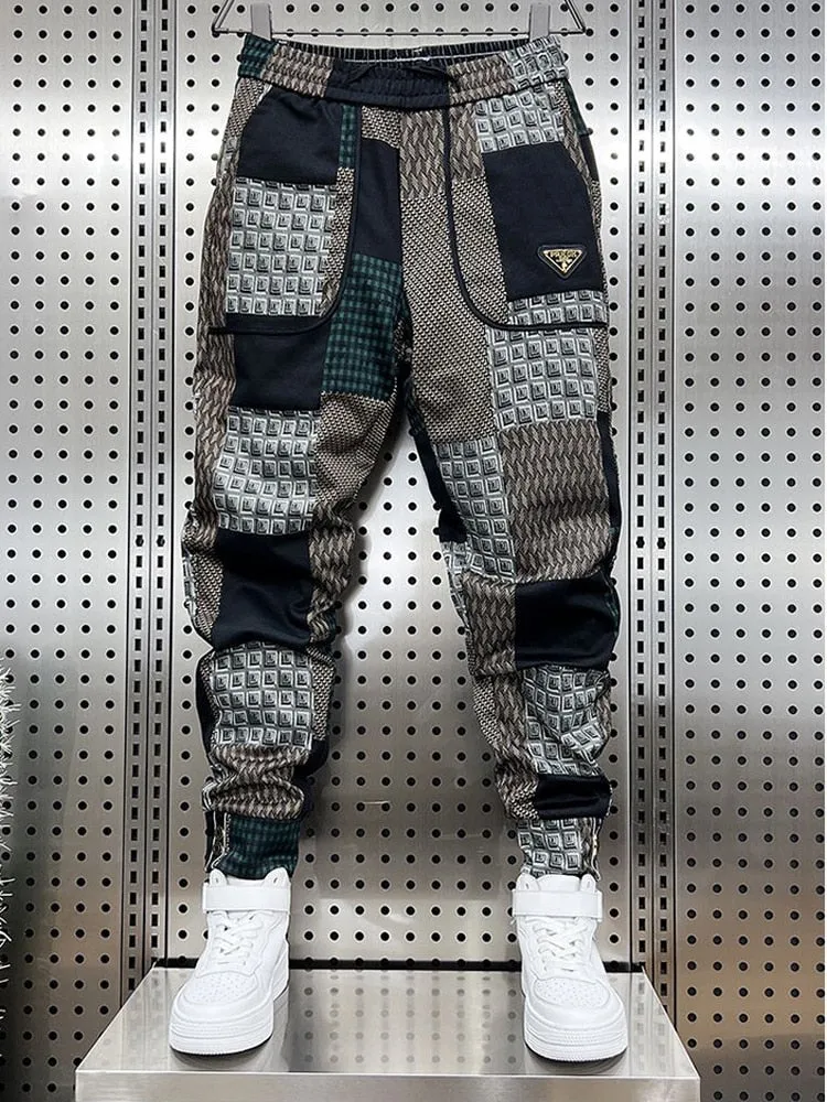 ZEN 1 Of a Kind Style Plaid Floral Trousers